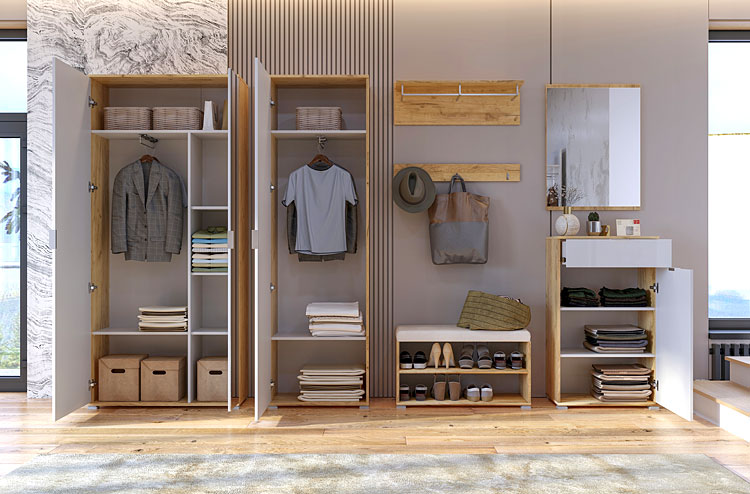 Wizualizacja wnetrza z meblami z kolekcji Azarox