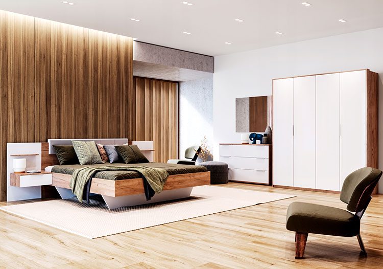 Wizualizacja wnetrza z meblami z kolekcji Azarox