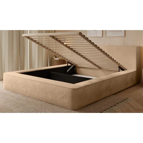 Drewniany stelaż w łóżku pluszowym Heliosso