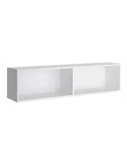 Biała minimalistyczna półka ścienna - Azarox 21X w sklepie Edinos.pl