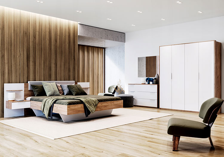 Wizualizacja wnetrza z meblami z kolekcji Azarox