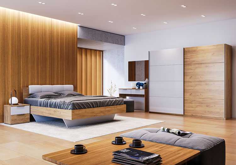 Wnętrze z meblami Azarox