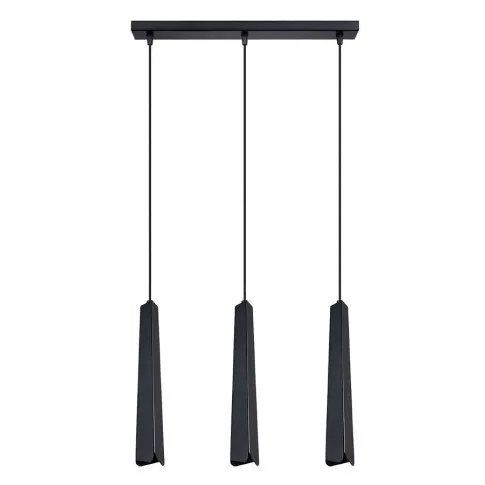Czarna metalowa z 3 kloszami A611-Zana