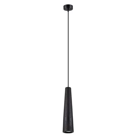 Czarna betonowa lampa wisząca A614-Lega