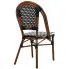 Czarne krzesło wiklinowe technorattanowe Osagis 3X
