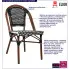 Czarne krzesło ogrodowe z technrattanu Osagis 3X