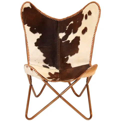 Metalowe skórzane krzesło vintage Loco 3X
