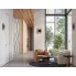 Aranżacja z wykorzystaniem czarno-złotego kinkietu A616-Gusi