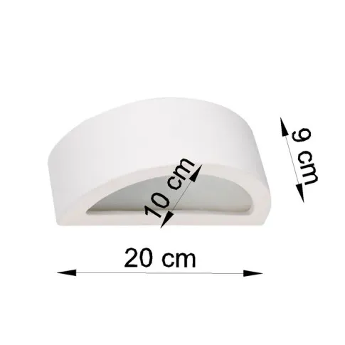 Rysunek techniczny kinkietu A617-Etin