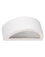 Biały ceramiczny półokrągły kinkiet - A618-Etin w sklepie Edinos.pl