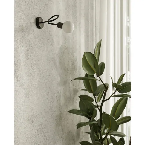 Aranżacja z użyciem czarnego kinkietu A621-Akli