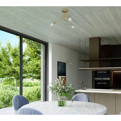 Aranżacja z wykorzystaniem złotego żyrandola A619-Akli