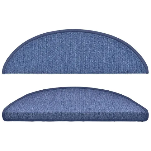 Komplet 15 niebieskich dywaników na schody Bugil 4x