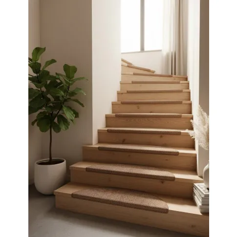 15 sztuk brązowych samoprzylepnych dywaników na schody   Galaxia 4X