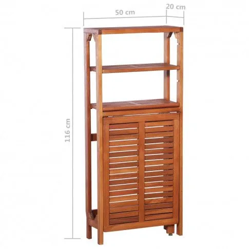 wymiary złożonego regału z zestawu Jill