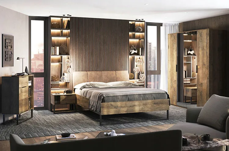 Wnętrze z meblami Zafirox