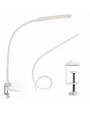 Biała lampka biurkowa LED z klipsem - M002-Omal w sklepie Edinos.pl
