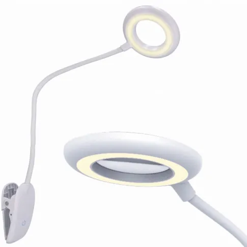 Biała lampka z uchwytem Jeromi M005