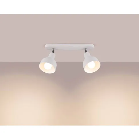 Biała lampa punktowa z 2 reflektorkami A623-Orfi