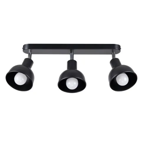 czarna reflektorowa lampa sufitowa loft A624-Orfi