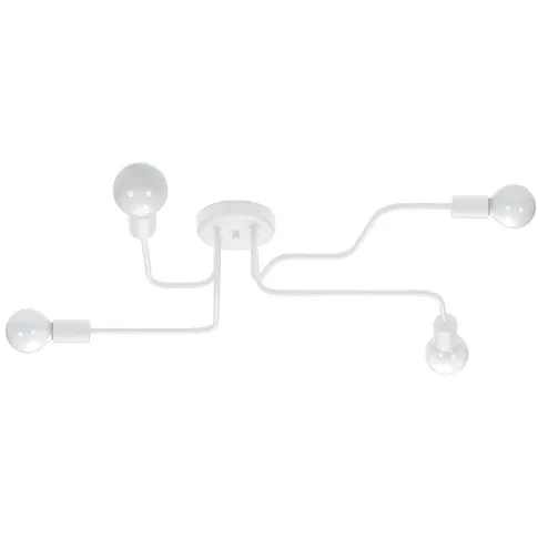 Biała czteroramienna lampa sufitowa loft A626-Brif