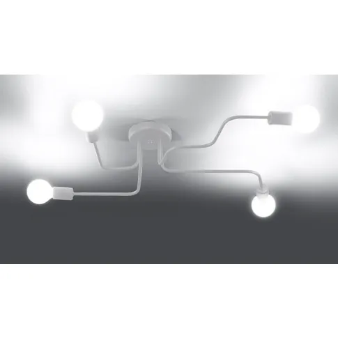 Biała industrialna lampa sufitowa A626-Brif