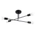 Czarna metalowa lampa sufitowa w stylu industrialnym - A631-Karinn