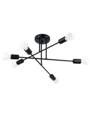 Czarna industrialna lampa sufitowa patyki - A633-Tefo w sklepie Edinos.pl