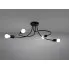 Czarna metalowa lampa sufitowa loft A635-Vrado