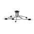 Czarna lampa sufitowa z wygiętymi ramionami loft - A636-Vrado