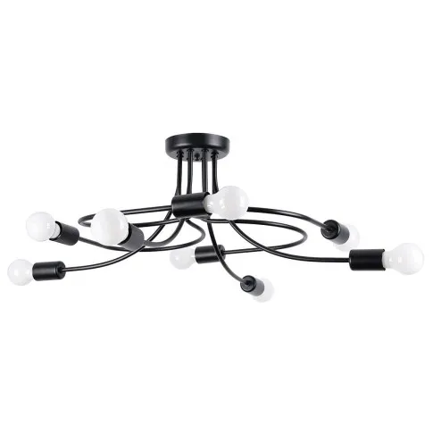 Czarna modernistyczna lampa sufitowa A637-Vrado