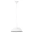 Biała lampa wisząca z metalowym kloszem loft - A640-Pevo