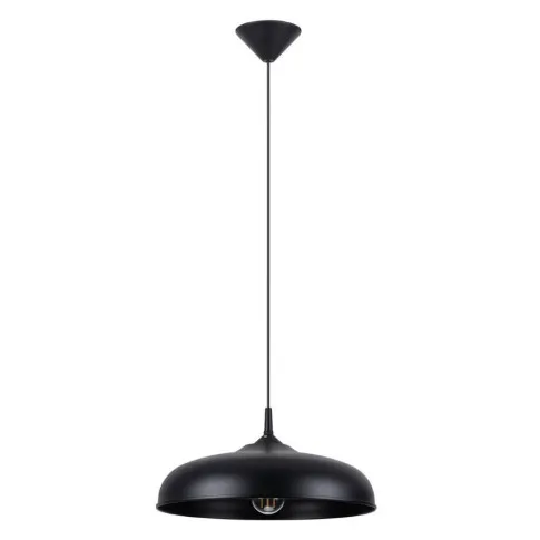 Czarna metalowa lampa wisząca nad stół A641-Pevo