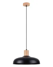 Czarna industrialna metalowa lampa wisząca nad stół - A644-Zita w sklepie Edinos.pl