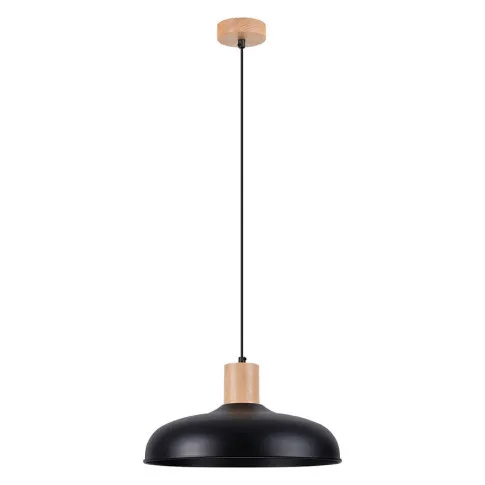 Czarna industrialna metalowa lampa wiszącaA644-Zita