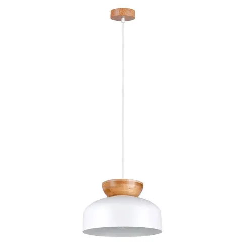 Biała skandynawska loftowa lampa wisząca A645-Zita