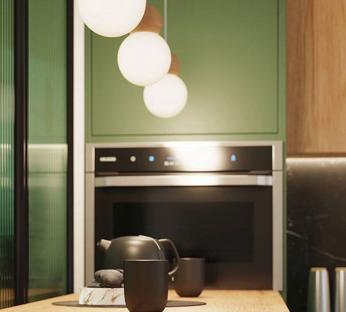 Skandynawska lampa wisząca z 3 szklanymi kloszami A648-Fawerte