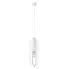 Biała pojedyncza lampa wisząca metalowa loft - A651-Volas