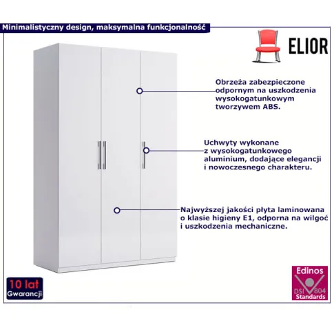 Biała nowoczesna szafa Vestirox 20X