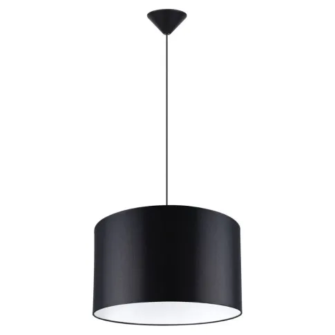 Czarna klasyczna lampa wisząca z abażurem A654-Igla