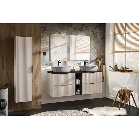 aranżacja z meblami łazienkowymi beż Iconic