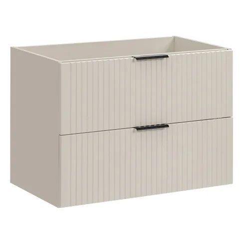 beżowa ścienna szafka łazienkowa 80cm Iconic 3X