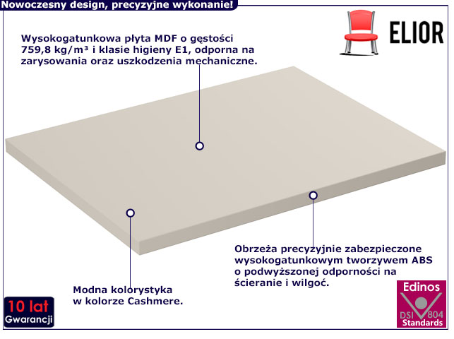 Beżowy blat łazienkowy 60 cm Edar 5X