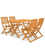 Stół ogrodowy i krzesła - zestaw mebli ogrodowych Elbor 2X w sklepie Edinos.pl