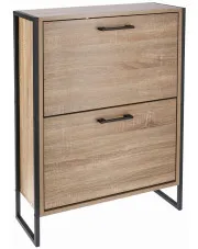Dwukomorowa szafka na buty w stylu loft - Ezio 4X w sklepie Edinos.pl