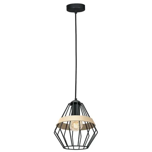 Loftowa lampa wisząca czarna - K549-Graso