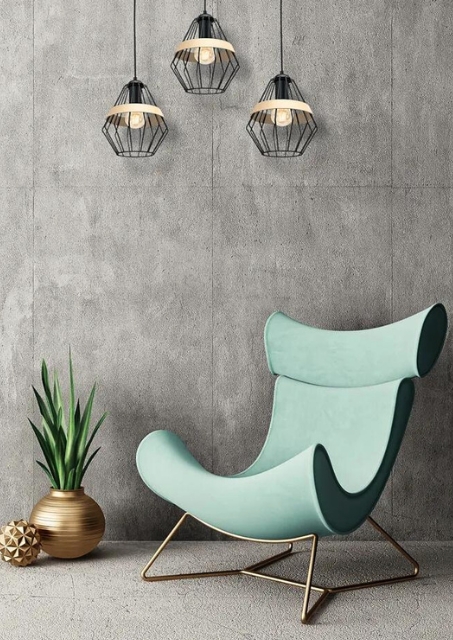 Loftowa potrójna lampa wisząca - K550-Graso