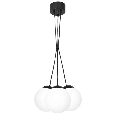 Potrójna lampa wisząca czarna - K555-Olseo