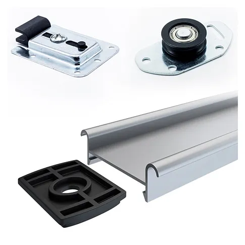 Szczegółowe zdjęcie nr 9 produktu Biała szafa przesuwna z frontem dąb sonoma - Marmos 3X