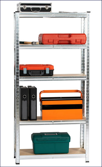 Metalowy srebrny regał Filove 3X